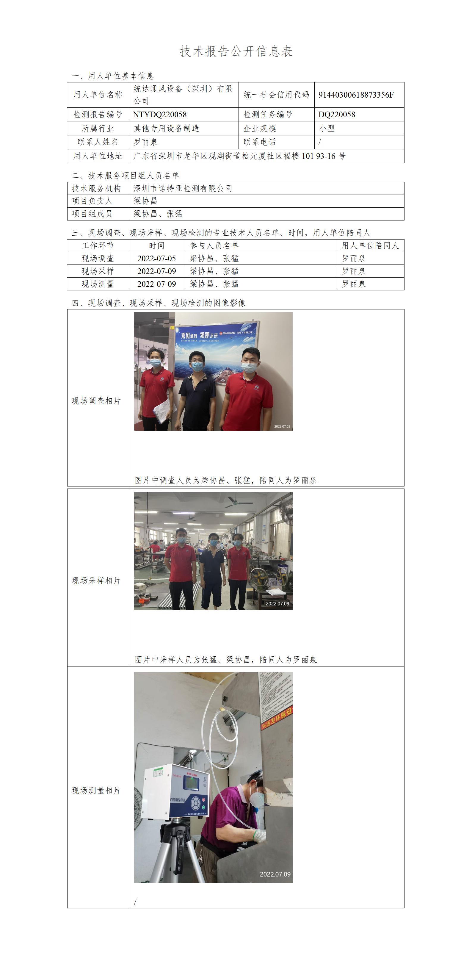 NTYDQ220058-統(tǒng)達通風設(shè)備（深圳）有限公司